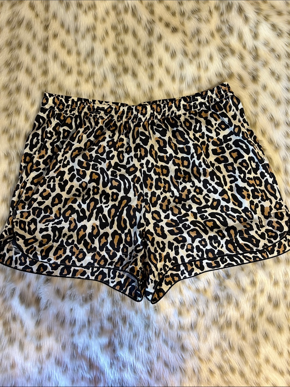 Banana Republic Leopard Satin Sleep Shorts